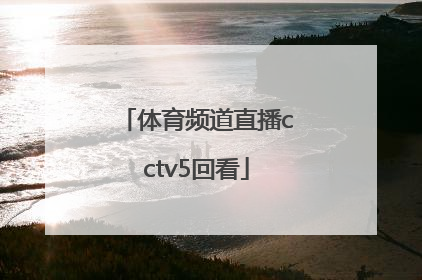 「体育频道直播cctv5回看」CCTV5体育频道节目单