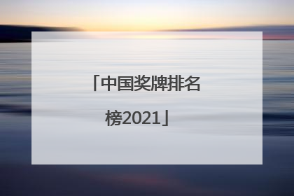 「中国奖牌排名榜2021」中国奖牌排名榜2022最新